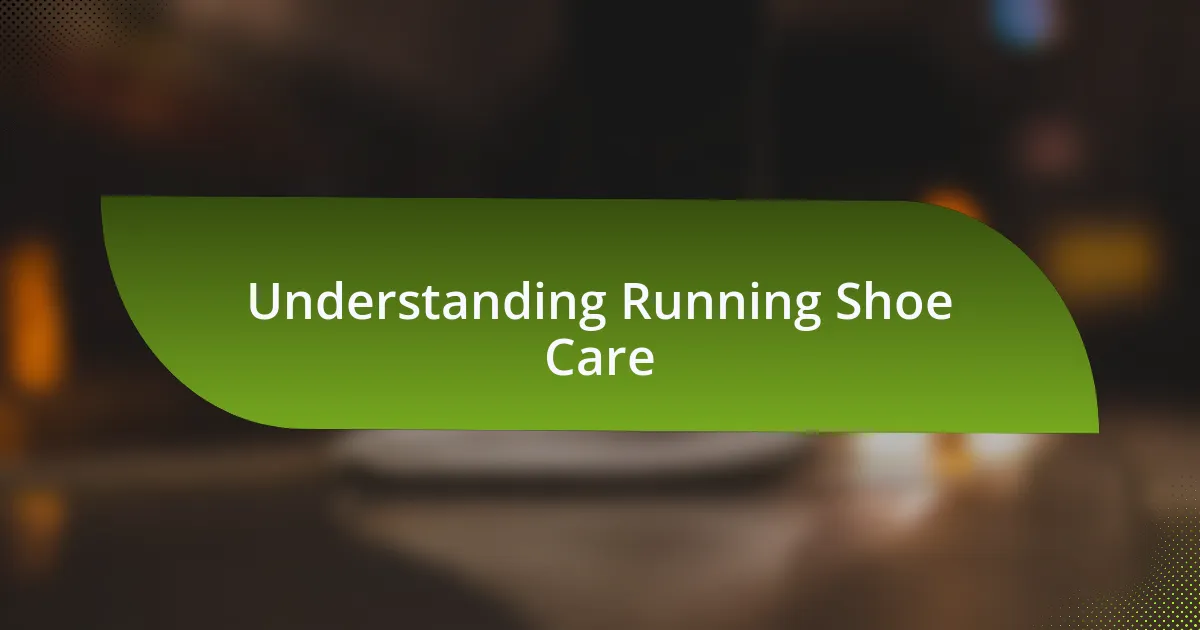 Understanding Running Shoe Care